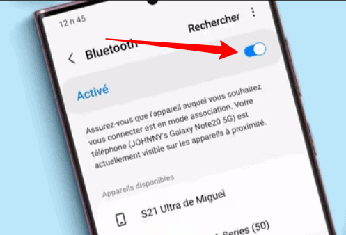 Comment activer le bluetooth sur Smartphone Samsung