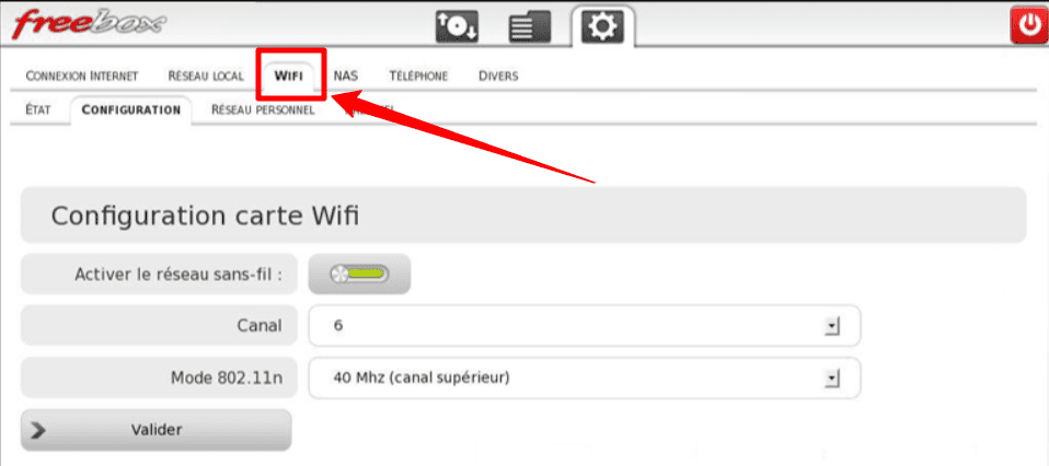 Comment configurer Wifi freeBox 