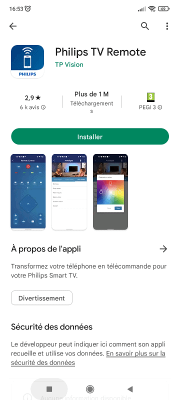 philips tv remote android