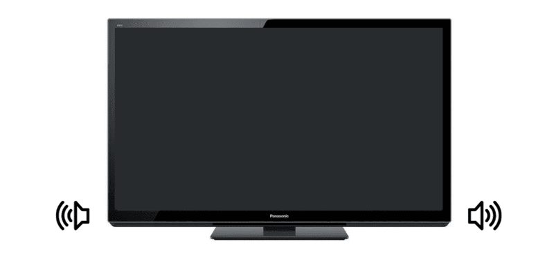 tv panasonic avec écran noir mais il y a le son